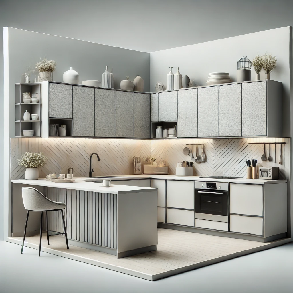  Custom L-Shaped Kitchen Design